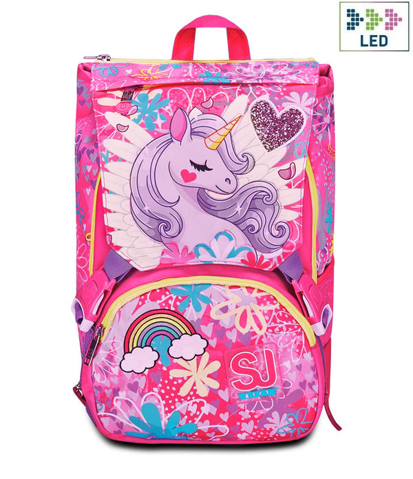 EXPANDABLE BACKPACK BIG - UNICORN LED - Default Title