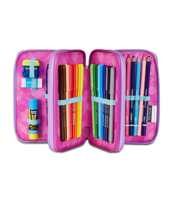 Seven® 3 ZIP PENCIL CASE - GLOOMY HEART