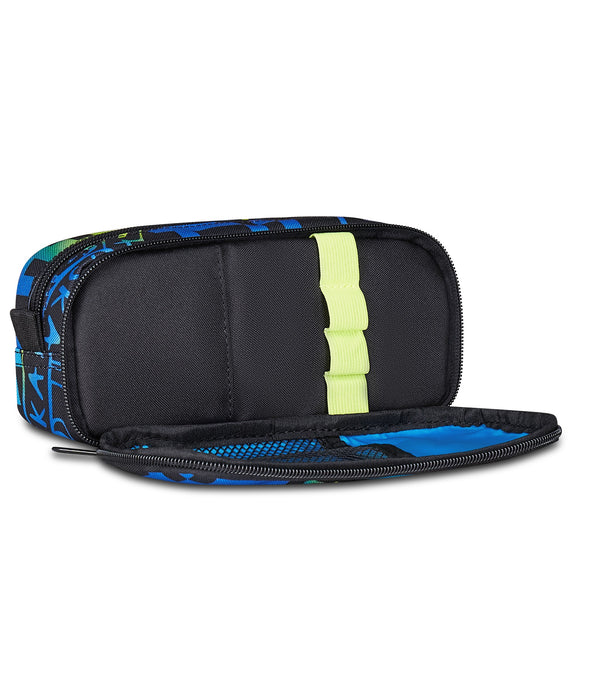 Seven® DOUBLE PENCIL BAG - SCRIBBLED FLAME