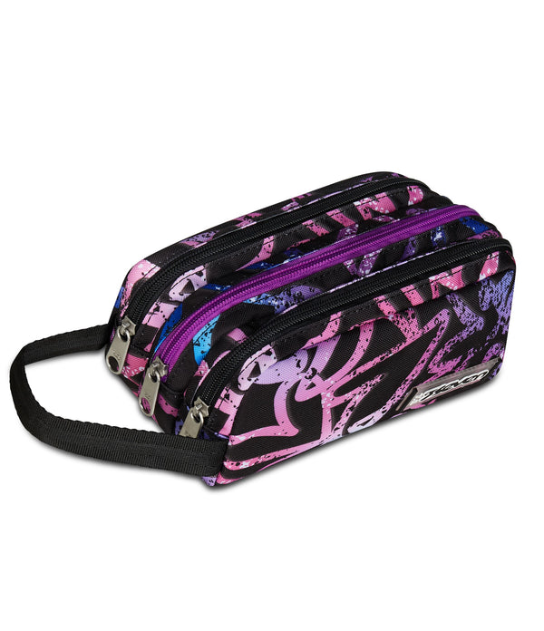 Seven® 3 ZIP PENCIL CASE - FREETHINK GIRL