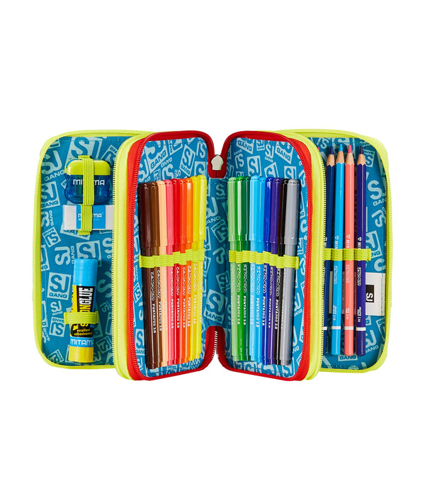 3 ZIP PENCIL CASE - FUNNYGOAL