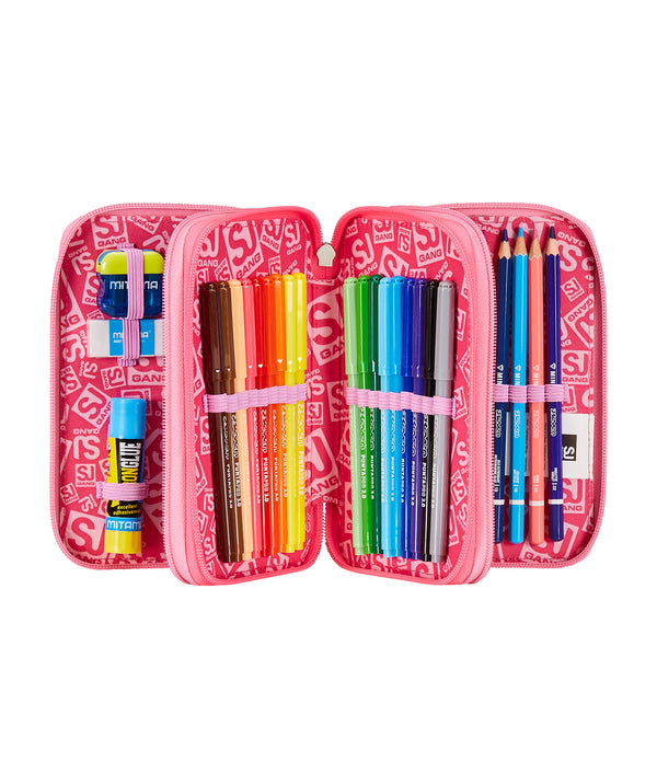 3 ZIP PENCIL CASE - UNIBRAID