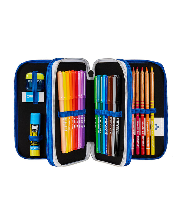 3 ZIP PENCIL CASE -  INTER