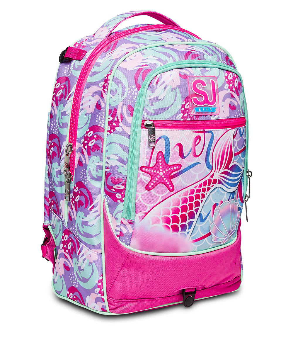 Zaino scuola Trolley Jack-3wd Sj Gang Wondrous Da Sj Girl, Azalea Pink - 37  x 51 x 27 cm